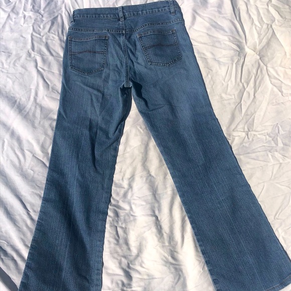 Blue base waist jeans (flared bottom) - Picture 5 of 5